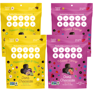 Combo Pack- Mixed Berry and Passion Fruit Kiwi Bites (Pack of 4)